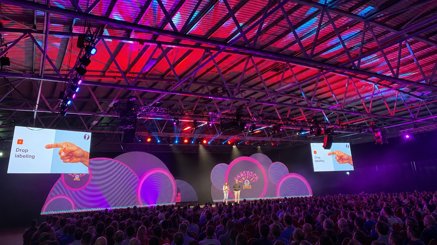 Thousands of founders packing the main-stage arena last year