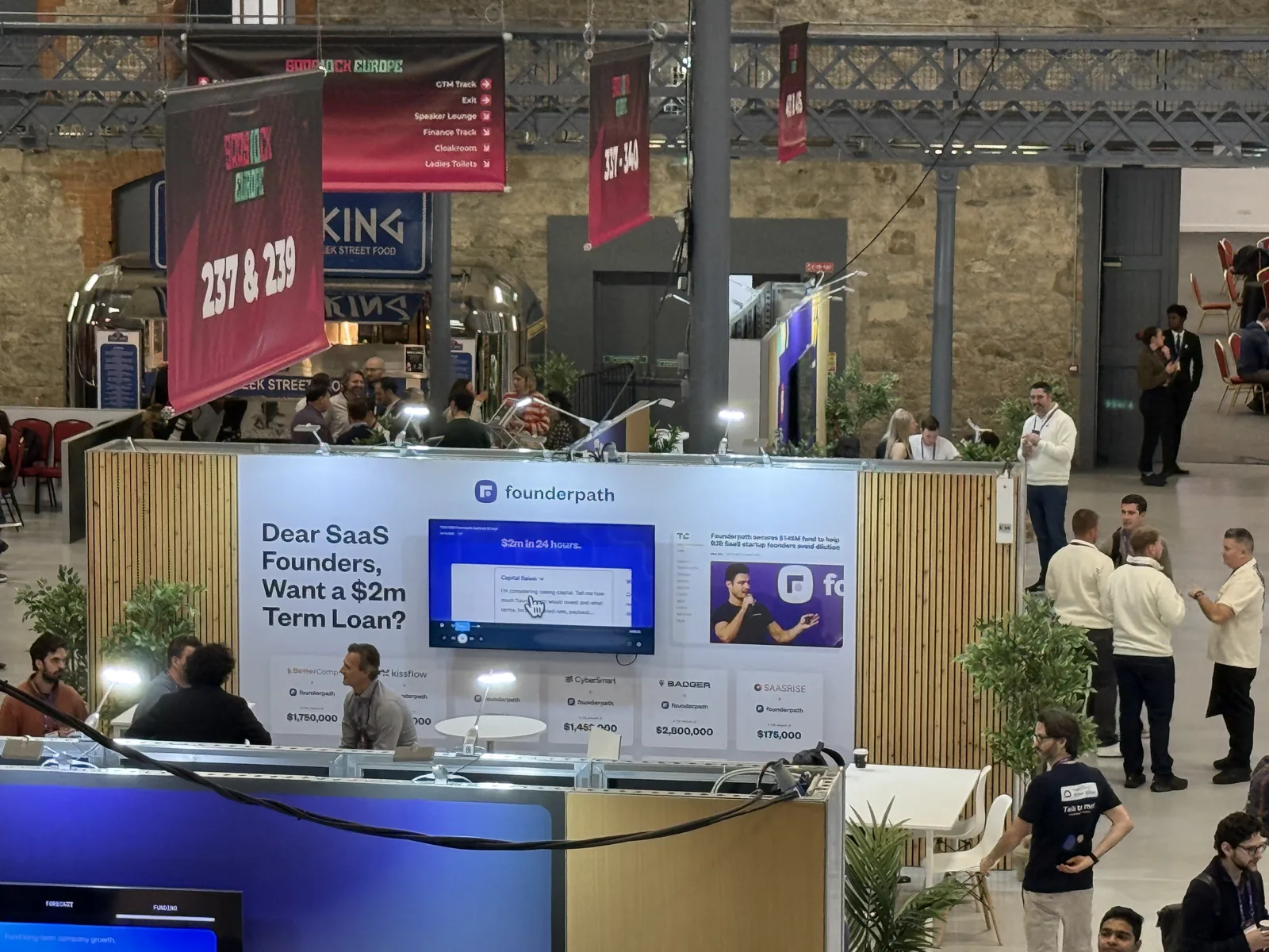 The Founderpath booth on the expo floor in Dublin