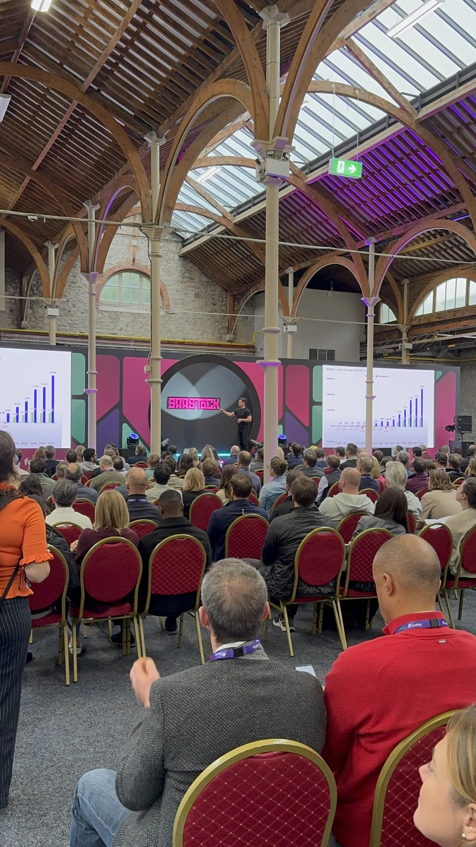 A packed session seen from the audience in Dublin