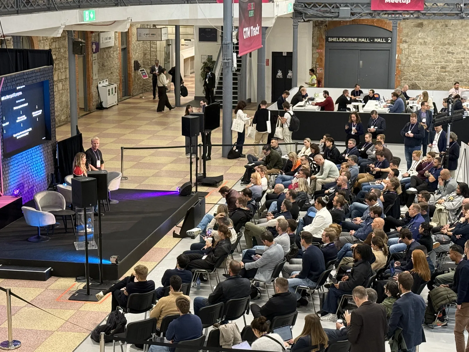 A full house at the GTM track stage in Dublin